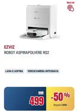 Trony EZVIZ ROBOT ASPIRAPOLVERE RS2 offerta