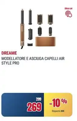 Trony Dreame modellatore e asciuga capelli air style pro offerta