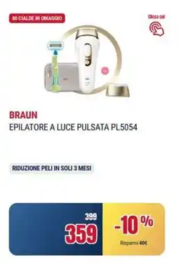Trony BRAUN EPILATORE A LUCE PULSATA PL5054 offerta