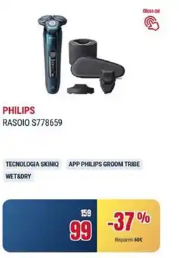 Trony PHILIPS RASOIO S778659 offerta