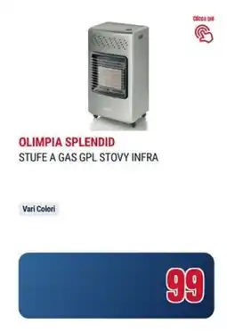 Trony Olimpia splendid stufe a gas gpl stovy infra offerta