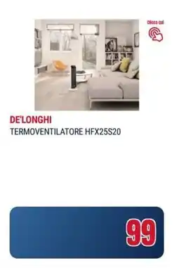 Trony DE'LONGHI TERMOVENTILATORE HFX25S20 offerta