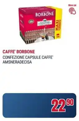 Trony Caffe' borbone confezione capsule caffe' amsneradecisa offerta