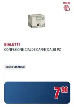Trony Bialetti confezione cialde caffe' da 50 pz offerta