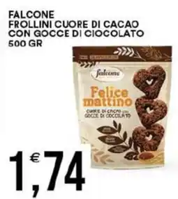 Vantaggio Cash&Carry Falcone frollini cuore di cacao con gocce di ciocolato offerta
