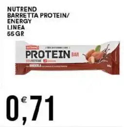 Vantaggio Cash&Carry Nutrend barretta protein/ energy linea offerta