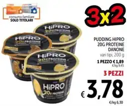 Spazio Conad Pudding hipro 20g proteine danone offerta