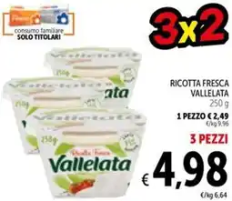 Spazio Conad Ricotta fresca VALLELATA offerta
