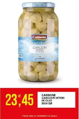 Vantaggio Cash&Carry Cannone carciofi interi in olio offerta