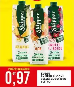 Vantaggio Cash&Carry Zuegg skipper succhi senza zucchero offerta