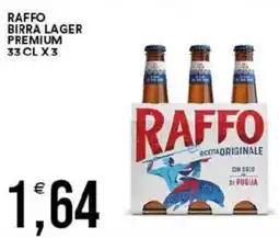 Vantaggio Cash&Carry Raffo birra lager premium offerta