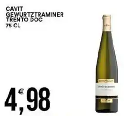 Vantaggio Cash&Carry Cavit gewurtztraminer trento doc offerta