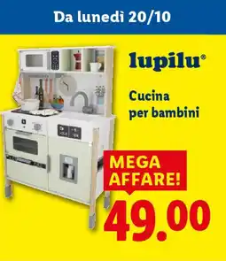 Lidl lupilu Cucina per bambini offerta