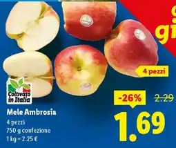 Lidl Mele Ambrosia 4 pezzi offerta