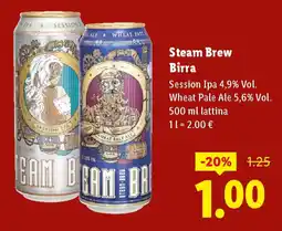 Lidl Steam Brew Birra offerta