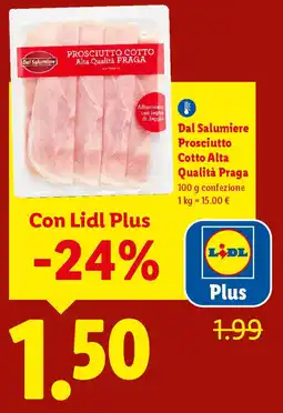 Lidl Dal Salumiere Prosciutto Cotto Alta Qualità Praga offerta