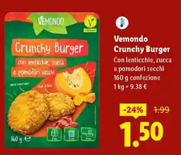 Lidl Vemondo Crunchy Burger offerta