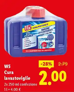 Lidl W5 Cura lavastoviglie offerta