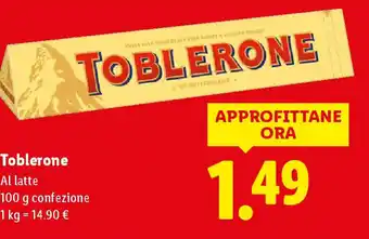 Lidl Toblerone offerta
