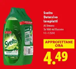 Lidl Svelto Detersivo lavapiatti offerta
