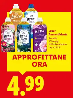 Lidl Lenor Ammorbidente offerta