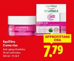 Lidl Equilibra Crema viso offerta