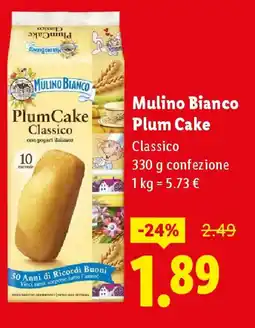 Lidl Mulino Bianco Plum Cake offerta