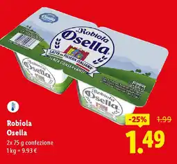 Lidl Robiola Osella offerta