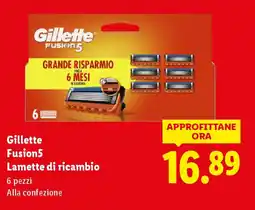 Lidl Gillette Fusion5 Lamette di ricambio offerta