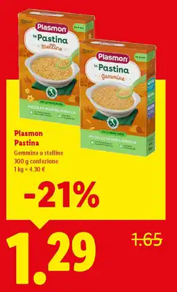 Lidl Plasmon Pastina offerta