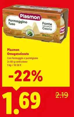Lidl Plasmon Omogeneizzato offerta