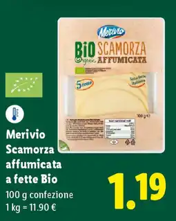 Lidl Merivio Scamorza affumicata a fette Bio offerta