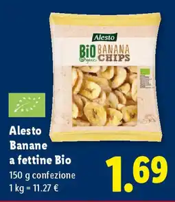 Lidl Alesto Banane a fettine Bio offerta