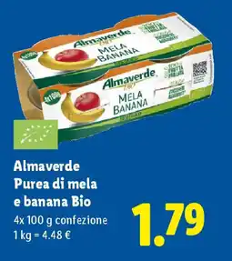 Lidl Almaverde Purea di mela e banana Bio offerta