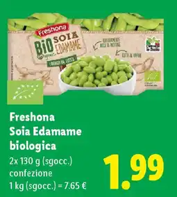 Lidl Freshona Soia Edamame biologica offerta