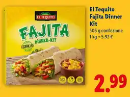 Lidl El Tequito Fajita Dinner Kit offerta