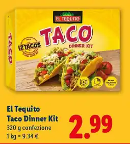 Lidl El Tequito Taco Dinner Kit offerta