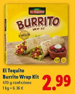 Lidl El Tequito Burrito Wrap Kit offerta