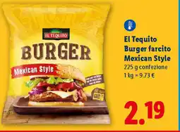 Lidl El Tequito Burger farcito Mexican Style offerta
