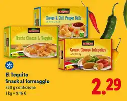 Lidl El Tequito Snack al formaggio offerta