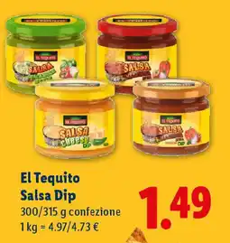 Lidl El Tequito Salsa Dip offerta