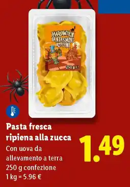 Lidl Pasta fresca ripiena alla zucca offerta