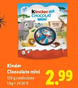 Lidl Kinder Cioccolato mini offerta