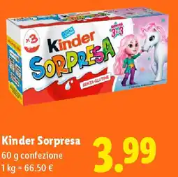 Lidl Kinder Sorpresa offerta