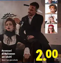 Lidl Accessori di Halloween per adulti offerta