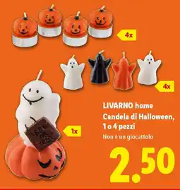 Lidl LIVARNO home Candela di Halloween, 1 o 4 pezzi offerta