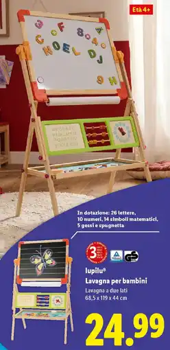 Lidl lupilu Lavagna per bambini offerta