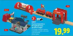 Lidl lupilu Stazione interattiva o Set vigili del fuoco per pista in legno offerta