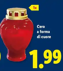 Lidl Cero a forma di cuore offerta