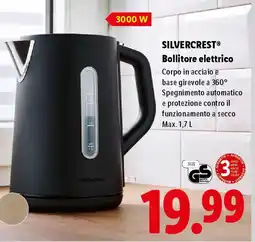 Lidl SILVERCREST Bollitore elettrico offerta